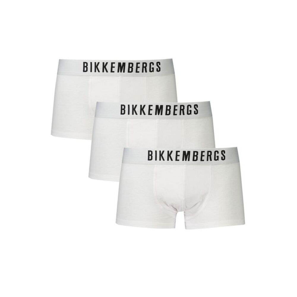 Bikkembergs White Polyester Men Men's Boxer